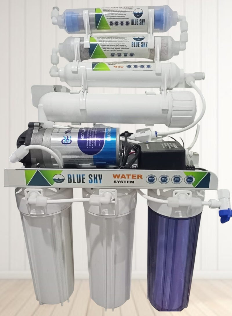 سول فلتر  مياه بلو سكاي 7 مراحل بخزان 5 جالون - Image 1